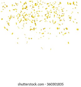 Abstract background with many falling tiny confetti pieces. vector background