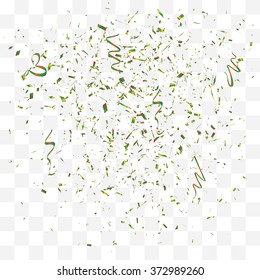 Abstract background with many falling tiny confetti pieces. vector background