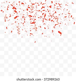 Abstract background with many falling tiny confetti pieces. vector background