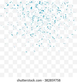 Abstract background with many falling tiny confetti pieces. vector background