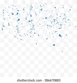 Abstract background with many falling tiny confetti pieces. vector background
