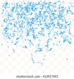 Abstract background with many falling tiny confetti pieces. vector background