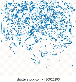 Abstract background with many falling tiny confetti pieces. vector background