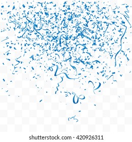 Abstract background with many falling tiny confetti pieces. vector background