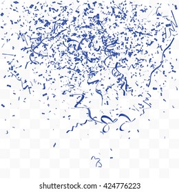 Abstract background with many falling tiny confetti pieces. vector background