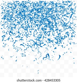 Abstract background with many falling tiny confetti pieces. vector background