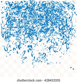 Abstract background with many falling tiny confetti pieces. vector background