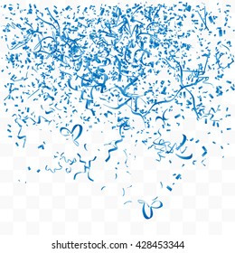 Abstract background with many falling tiny confetti pieces. vector background