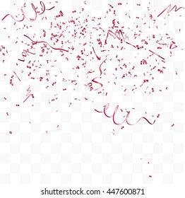 Abstract background with many falling tiny confetti pieces. vector background