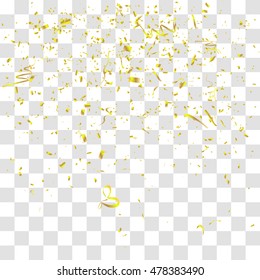 Abstract background with many falling tiny confetti pieces. vector background