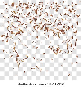 Abstract background with many falling tiny confetti pieces. vector background