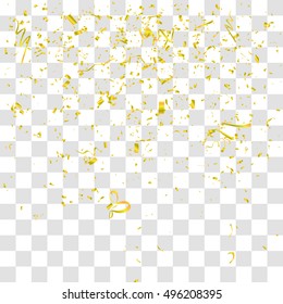 Abstract background with many falling tiny confetti pieces. vector background