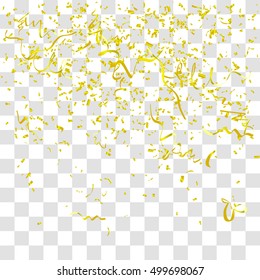 Abstract background with many falling tiny confetti pieces. vector background