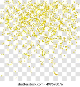 Abstract background with many falling tiny confetti pieces. vector background