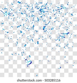 Abstract background with many falling tiny confetti pieces. vector background
