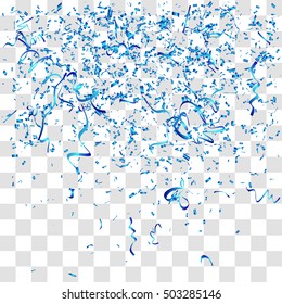 Abstract background with many falling tiny confetti pieces. vector background