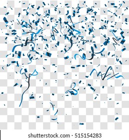 Abstract background with many falling tiny confetti pieces. vector 