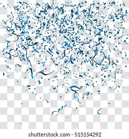 Abstract background with many falling tiny confetti pieces. vector 