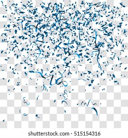Abstract background with many falling tiny confetti pieces. vector 