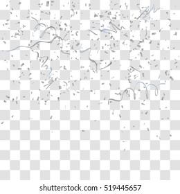 Abstract background with many falling tiny confetti pieces. vector background