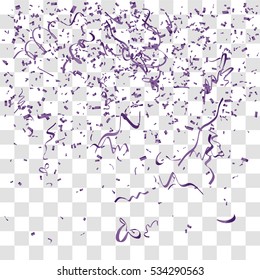 Abstract background with many falling tiny confetti pieces. vector background