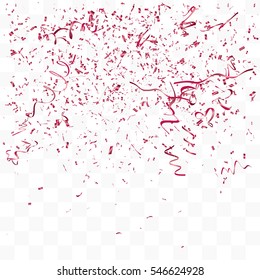 Abstract background with many falling tiny confetti pieces. vector background