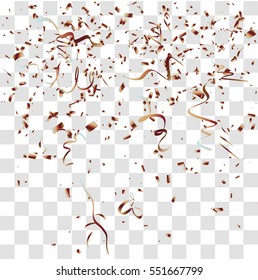 Abstract background with many falling tiny confetti pieces. vector background