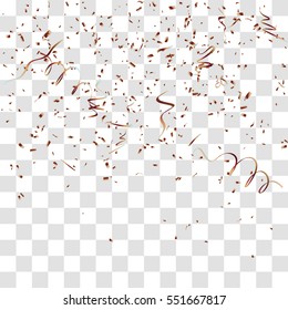 Abstract background with many falling tiny confetti pieces. vector background