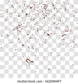 Abstract background with many falling tiny confetti pieces. vector background