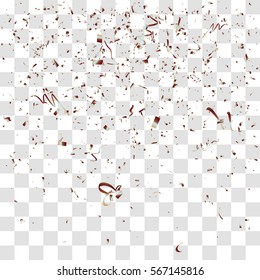 Abstract background with many falling tiny confetti pieces. vector background