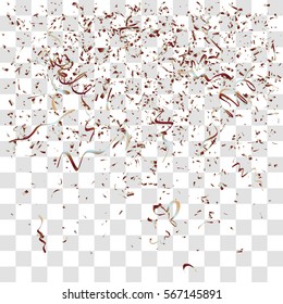 Abstract background with many falling tiny confetti pieces. vector background