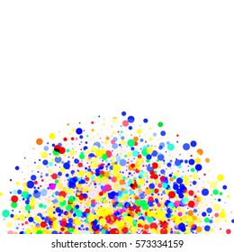 Abstract background with many falling tiny confetti pieces. vector background.