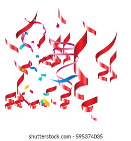 Abstract background with many falling tiny colorful confetti pieces.Concept texture for happy new year,Christmas,easter,holiday,festive and anniversary.Vector illustration eps10