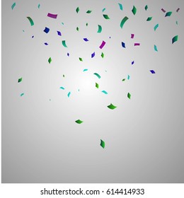 Abstract background with many falling tiny colorful confetti pieces. vector texture
