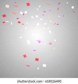 Abstract background with many falling tiny confetti pieces.Texture for party celebrate carnival birthday,Christmas and new year.