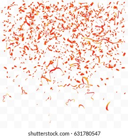 Abstract background with many falling tiny confetti pieces. vector background