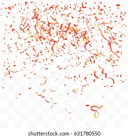 Abstract background with many falling tiny confetti pieces. vector background