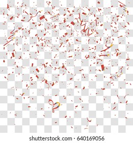 Abstract background with many falling tiny confetti pieces. vector background