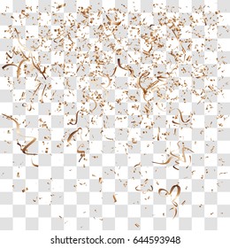 Abstract background with many falling tiny confetti pieces. vector background