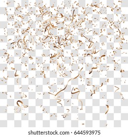 Abstract background with many falling tiny confetti pieces. vector background