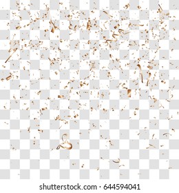 Abstract background with many falling tiny confetti pieces. vector background