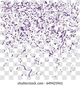 Abstract background with many falling tiny confetti pieces. vector background