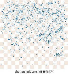 Abstract background with many falling tiny confetti pieces. vector background