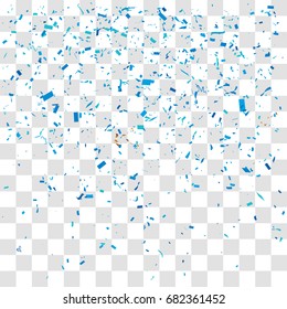 Abstract background with many falling tiny confetti pieces. vector background