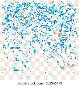 Abstract background with many falling tiny confetti pieces. vector background