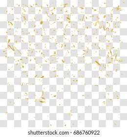 Abstract background with many falling tiny confetti pieces. vector background