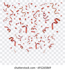 Abstract background with many falling tiny confetti pieces. vector background