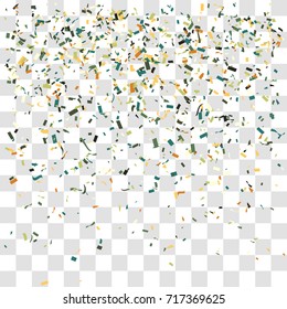 Abstract background with many falling tiny confetti pieces. vector background