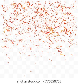 Abstract background with many falling tiny confetti pieces. vector background