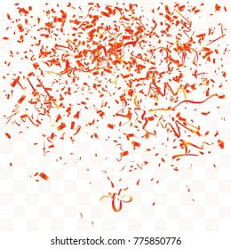 Abstract background with many falling tiny confetti pieces. vector background